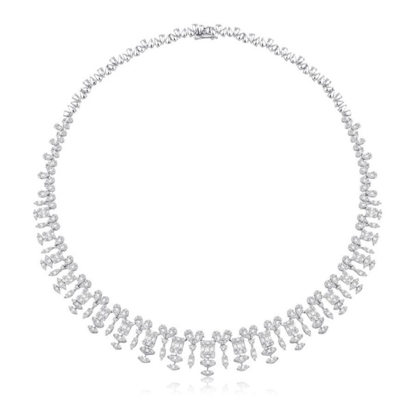 13.55 Karat Pırlanta Baget Gerdanlık - Baroni Diamond