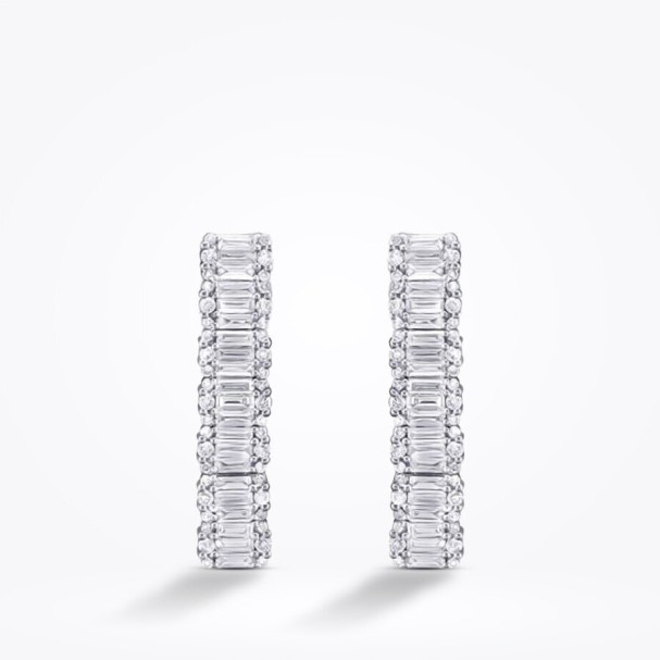 1.42 Karat Pırlanta Baget Küpe - Baroni Diamond (1)