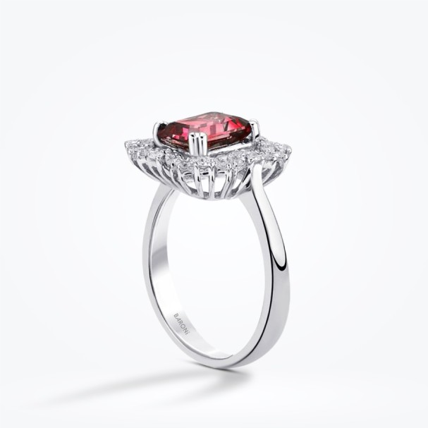 1.48 Karat Baget Pırlanta Yakut Yüzük - Baroni Diamond (1)