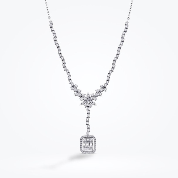 1.50 Karat Pırlanta Baget Kolye - Baroni Diamond (1)