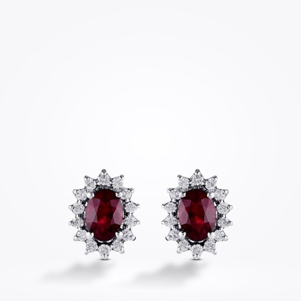 1.53 Karat Pırlanta Yakut Küpe - Baroni Diamond (1)