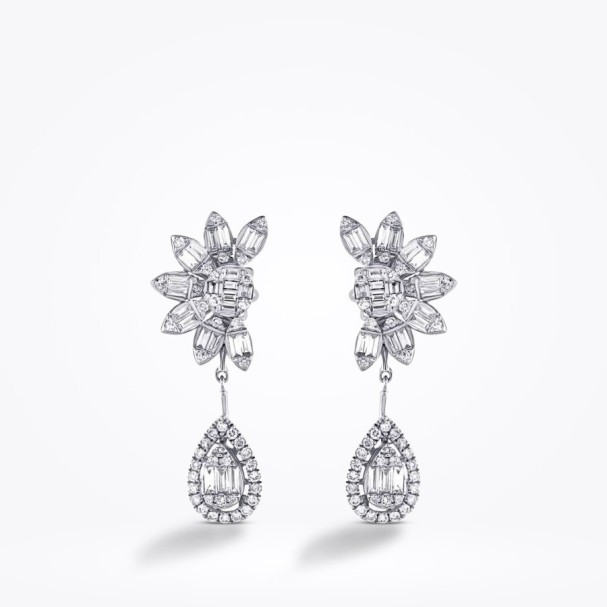 1.59 Karat Pırlanta Baget Küpe - Baroni Diamond (1)