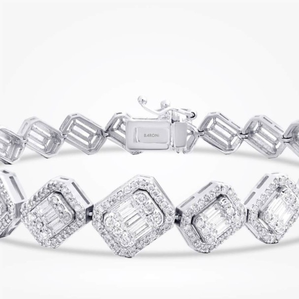 1,66 Karat Pırlanta Baget Kelepçe - Baroni Diamond (1)
