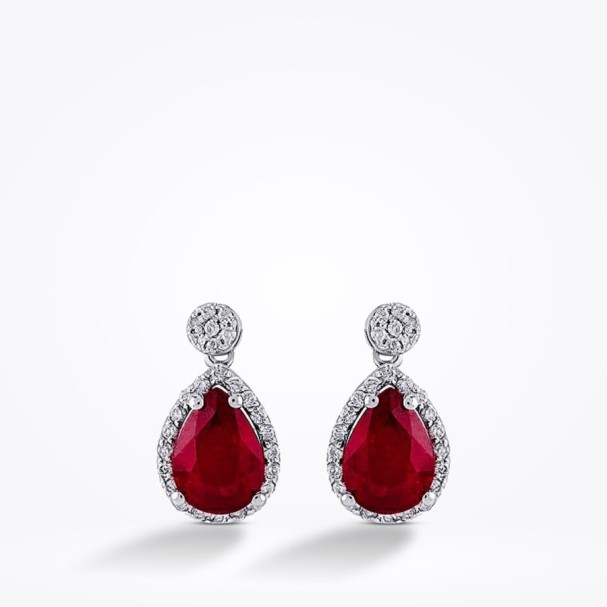 1.91 Karat Pırlanta Yakut Küpe - Baroni Diamond (1)