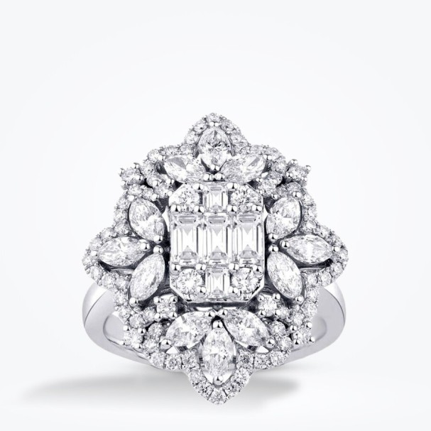 1.97 Karat Pırlanta Baget Yüzük - Baroni Diamond