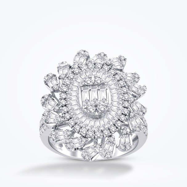 2.13 Karat Pırlanta Baget Yüzük - Baroni Diamond