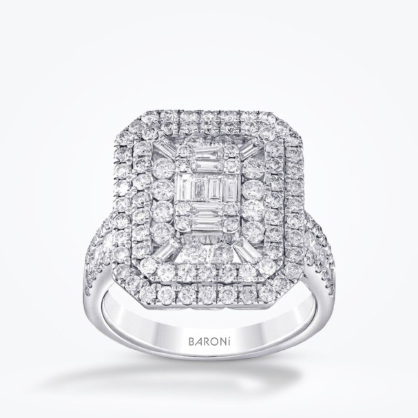 2.15 Karat Pırlanta Baget Yüzük - Baroni Diamond
