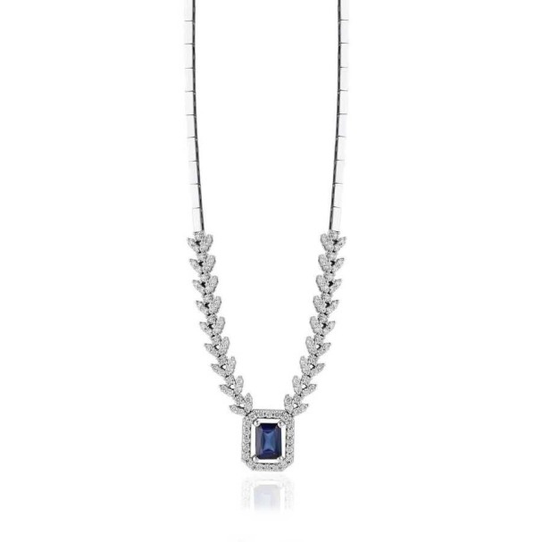 2.26 Karat Pırlanta Safir Gerdanlık - Baroni Diamond