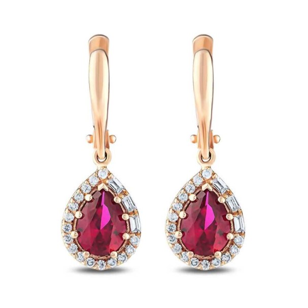 2.47 Karat Pırlanta Yakut Küpe - Baroni Diamond (1)