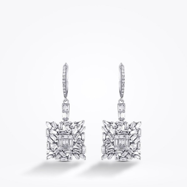 2.65 Karat Pırlanta Baget Küpe - Baroni Diamond (1)