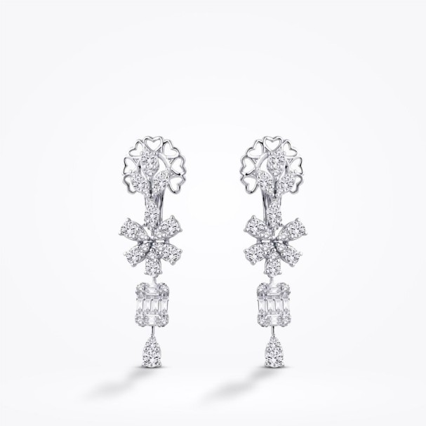 2.66 Karat Pırlanta Baget Küpe - Baroni Diamond (1)