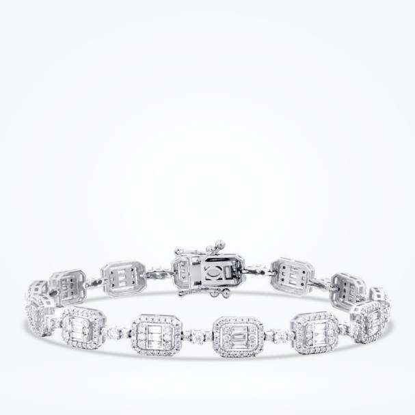 2.94 Karat Pırlanta Baget Bileklik - Baroni Diamond