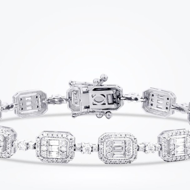 2.94 Karat Pırlanta Baget Bileklik - Baroni Diamond (1)