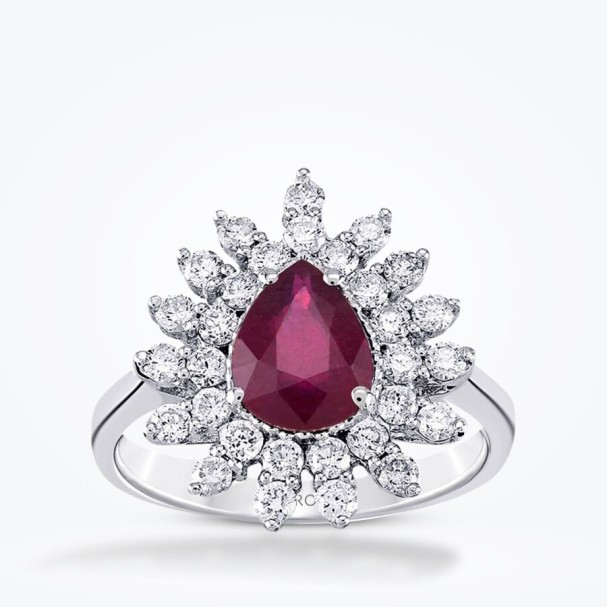 3.07 Karat Pırlanta Yakut Yüzük - Baroni Diamond