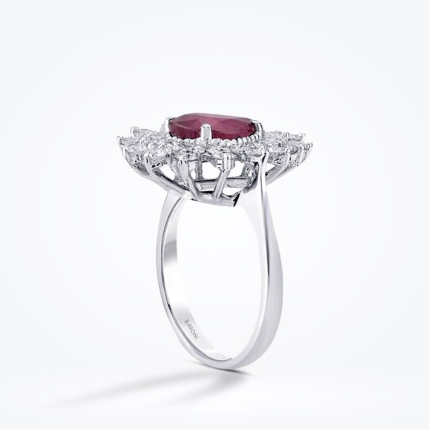 3.07 Karat Pırlanta Yakut Yüzük - Baroni Diamond (1)