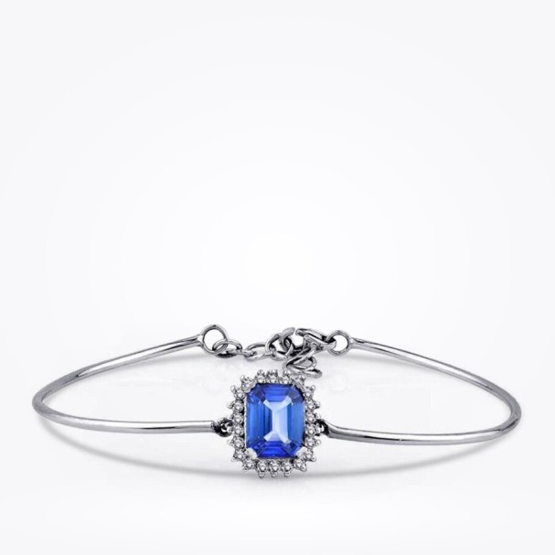 3.13 Karat Pırlanta Safir Kelepçe - Baroni Diamond