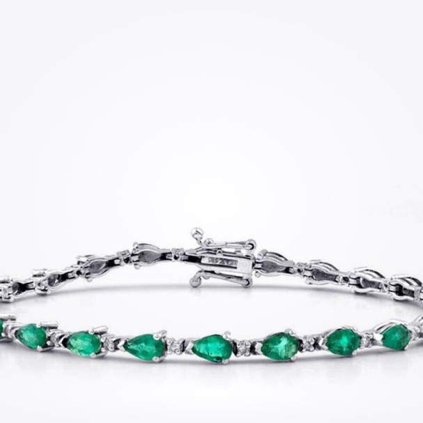 4.88 Karat Pırlanta Zümrüt Bileklik - Baroni Diamond (1)