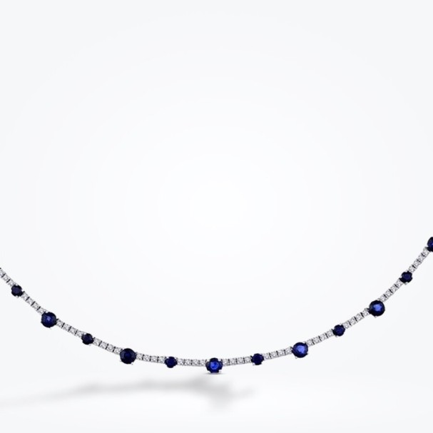 5.66 Karat Pırlanta Safir Gerdanlık - Baroni Diamond (1)