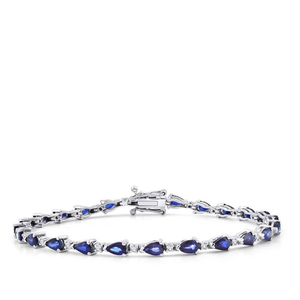 6.18 Karat Pırlanta Safir Bileklik - Baroni Diamond