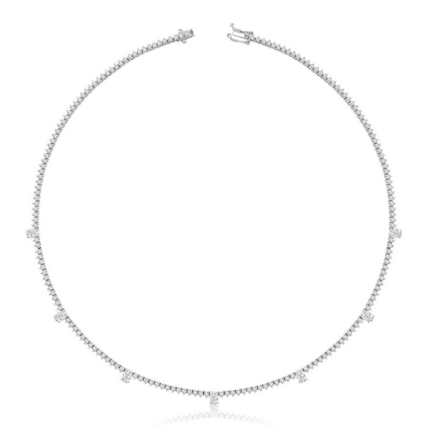 7.40 Karat Pırlanta Su Yolu Gerdanlık - Baroni Diamond