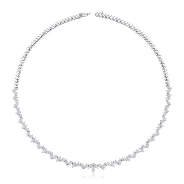 9.52 Karat Pırlanta Su Yolu Gerdanlık - Baroni Diamond