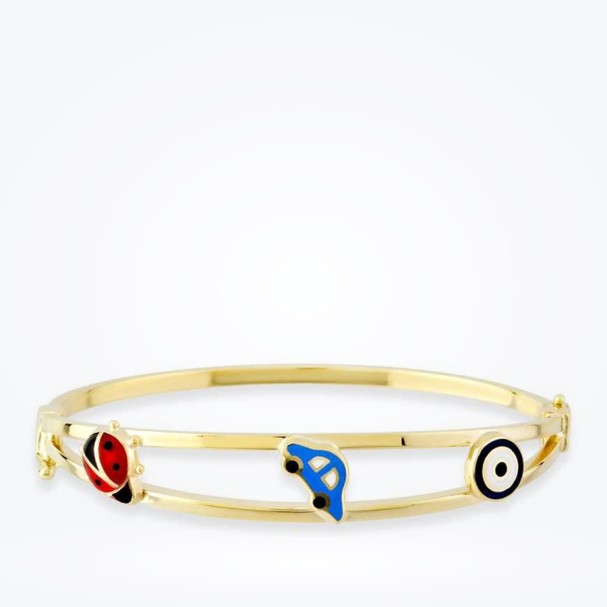 Altın Araba Çocuk Bilezik - Baroni Diamond