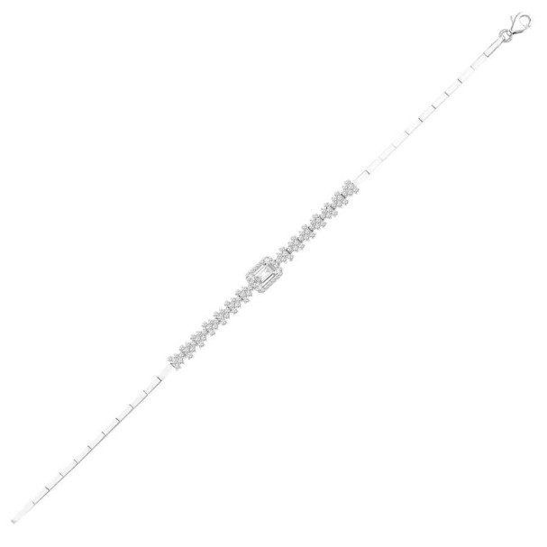 Altın Baget Bileklik - Baroni Diamond