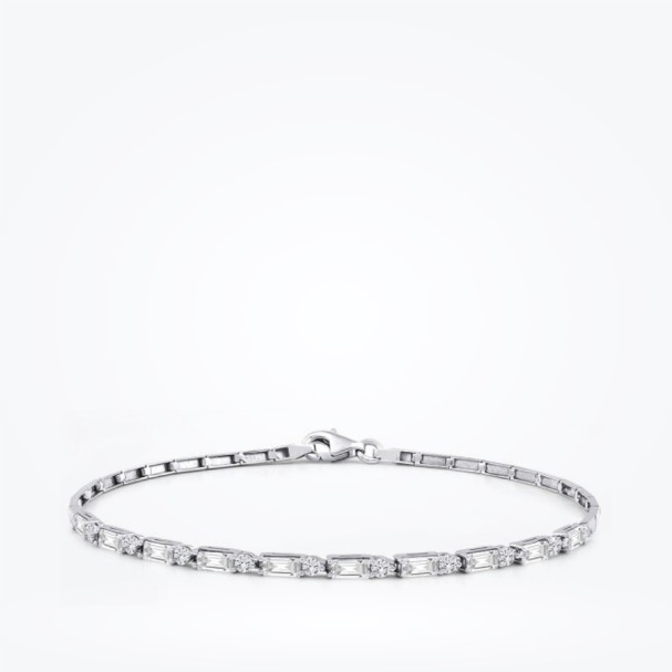 Altın Baget Bileklik - Baroni Diamond