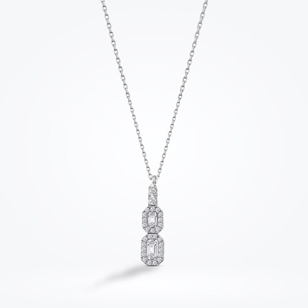Altın Baget Kolye - Baroni Diamond (1)