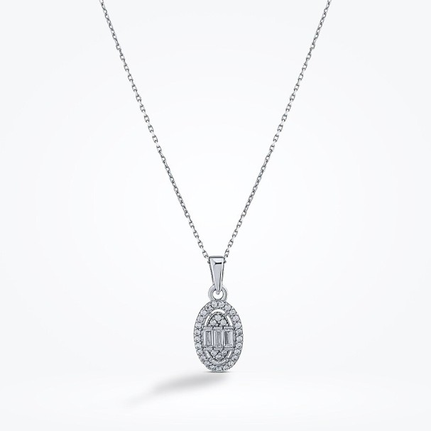 Altın Baget Kolye - Baroni Diamond (1)