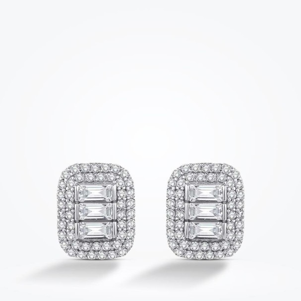 Altın Baget Küpe - Baroni Diamond (1)