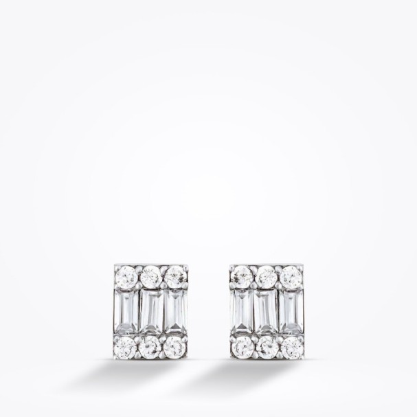 Altın Baget Küpe - Baroni Diamond (1)