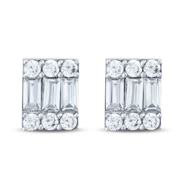 Altın Baget Küpe - Baroni Diamond (1)