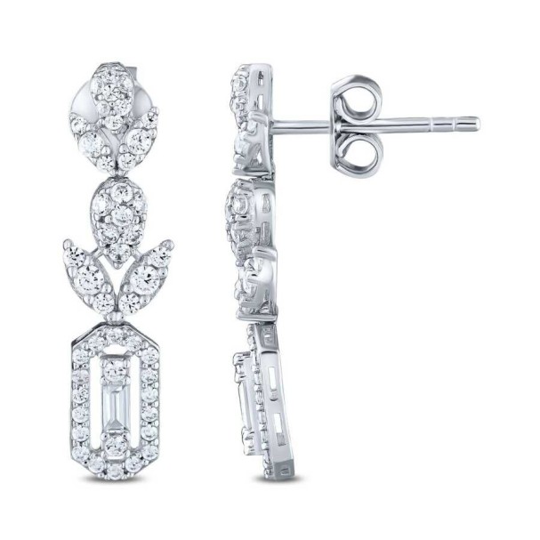 Altın Baget Küpe - Baroni Diamond (1)