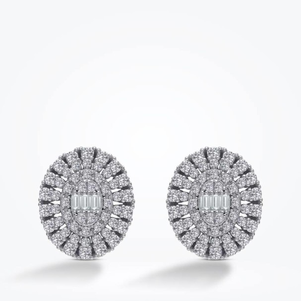 Altın Baget Küpe - Baroni Diamond (1)