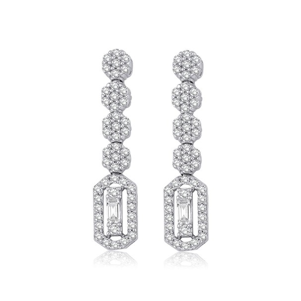 Altın Baget Küpe - Baroni Diamond