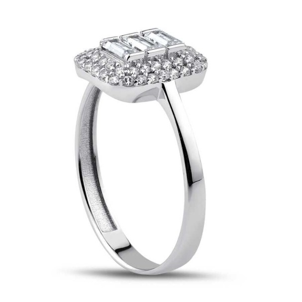 Altın Baget Yüzük - Baroni Diamond (1)