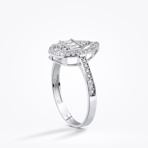 Altın Baget Yüzük - Baroni Diamond (1)