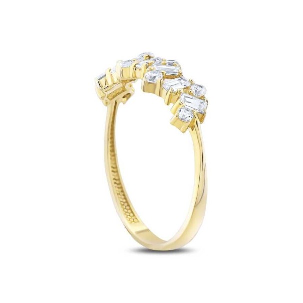Altın Baget Yüzük - Baroni Diamond (1)