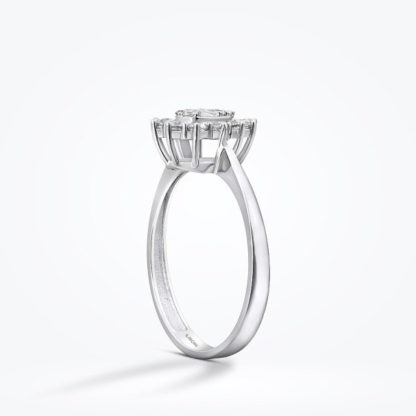 Altın Baget Yüzük - Baroni Diamond (1)
