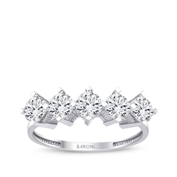Altın Beştaş Yüzük - Baroni Diamond