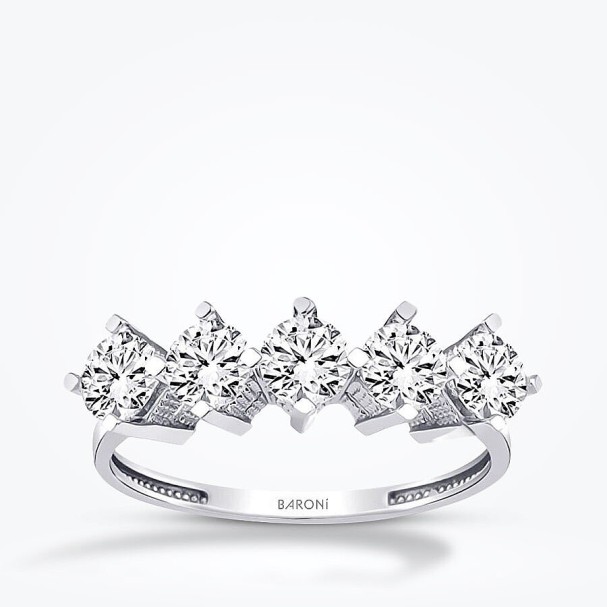 Altın Beştaş Yüzük - Baroni Diamond