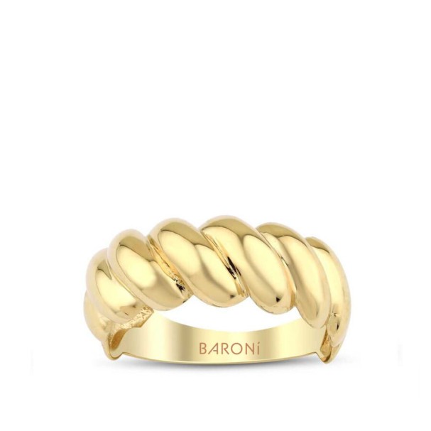 Altın Burgu Yüzük - Baroni Diamond