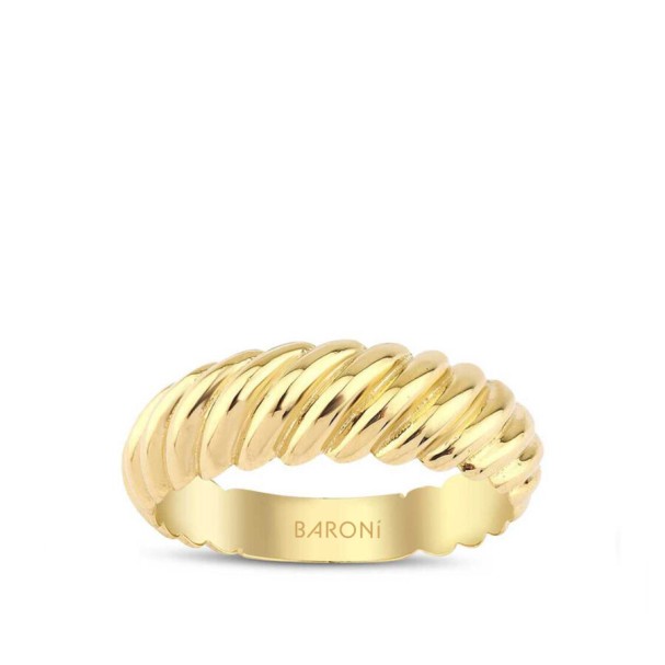 Altın Burgu Yüzük - Baroni Diamond