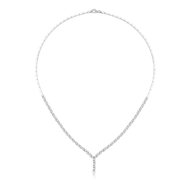 Altın Çapraz Baget Gerdanlık - Baroni Diamond