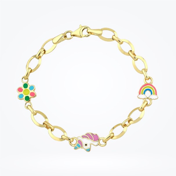 Altın Çocuk Bileklik - Baroni Diamond