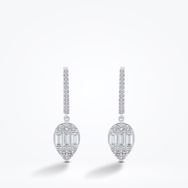 Altın Damla Baget Küpe - Baroni Diamond (1)