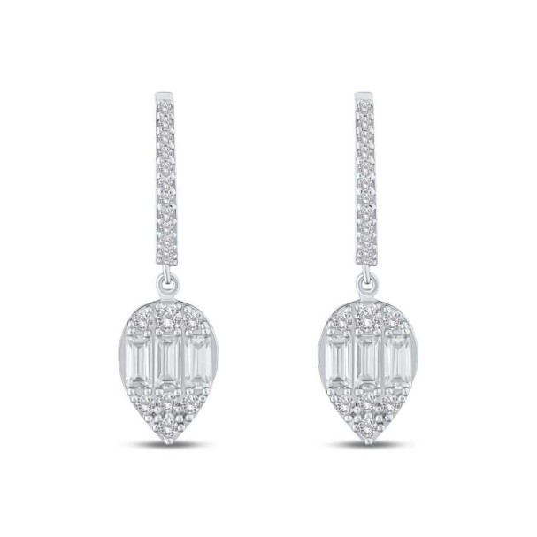 Altın Damla Baget Küpe - Baroni Diamond (1)