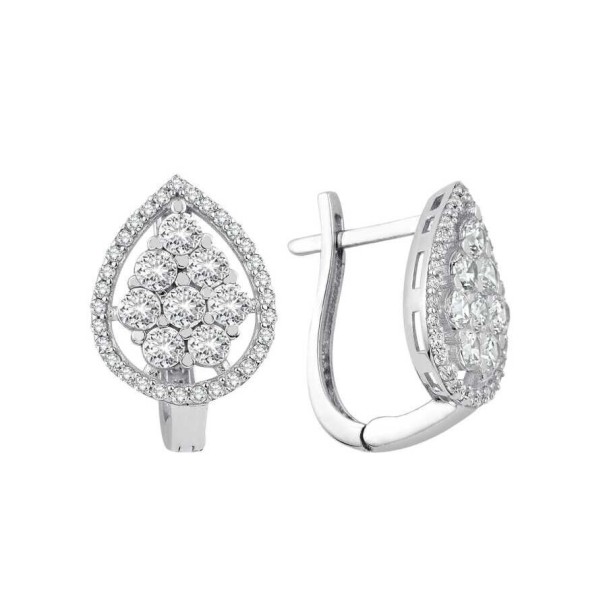 Altın Damla Küpe - Baroni Diamond