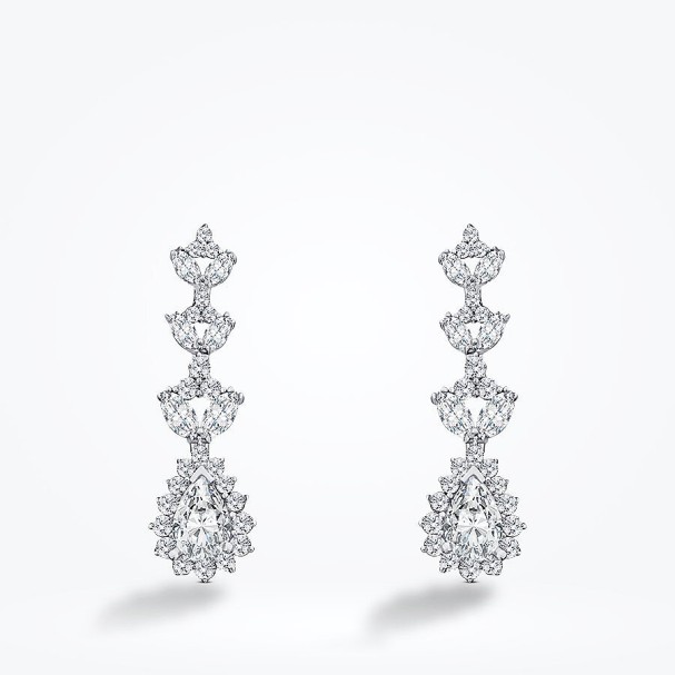 Altın Damla Taşlı Küpe - Baroni Diamond (1)